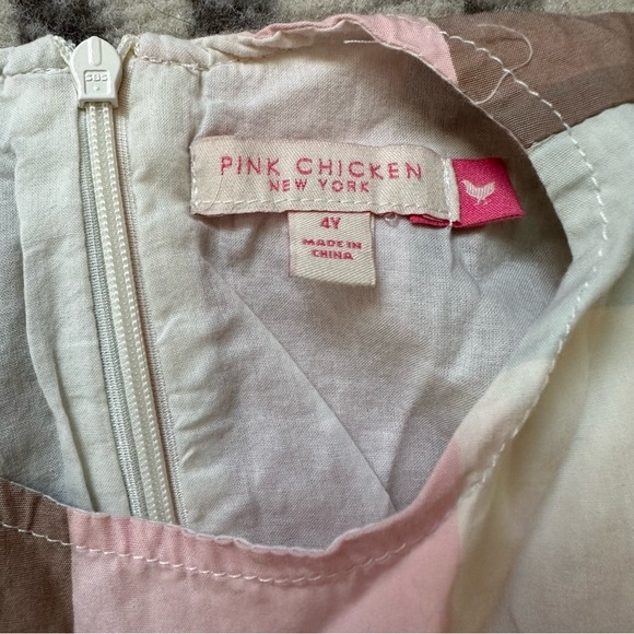 Pink Chicken Plaid Dress - Picture 2 of 3